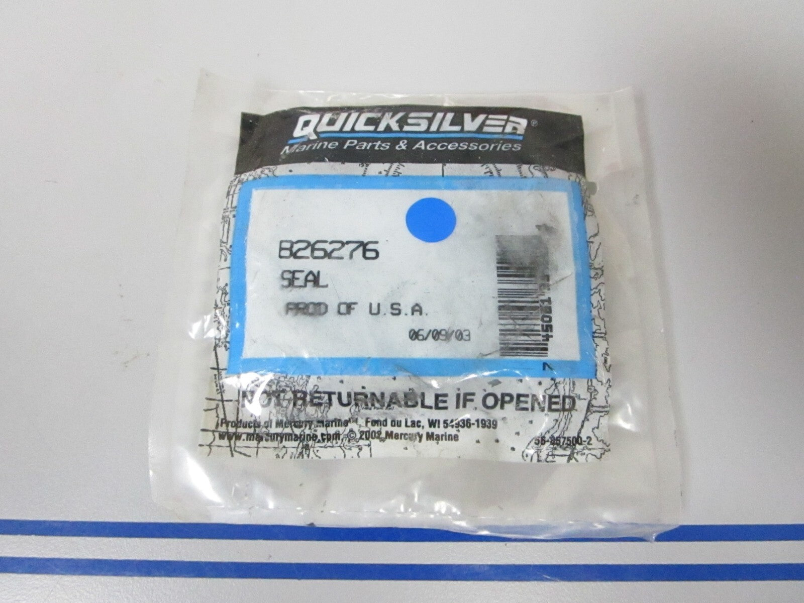 *NEW OEM* 0810 Mercury Quicksilver Seal 826276