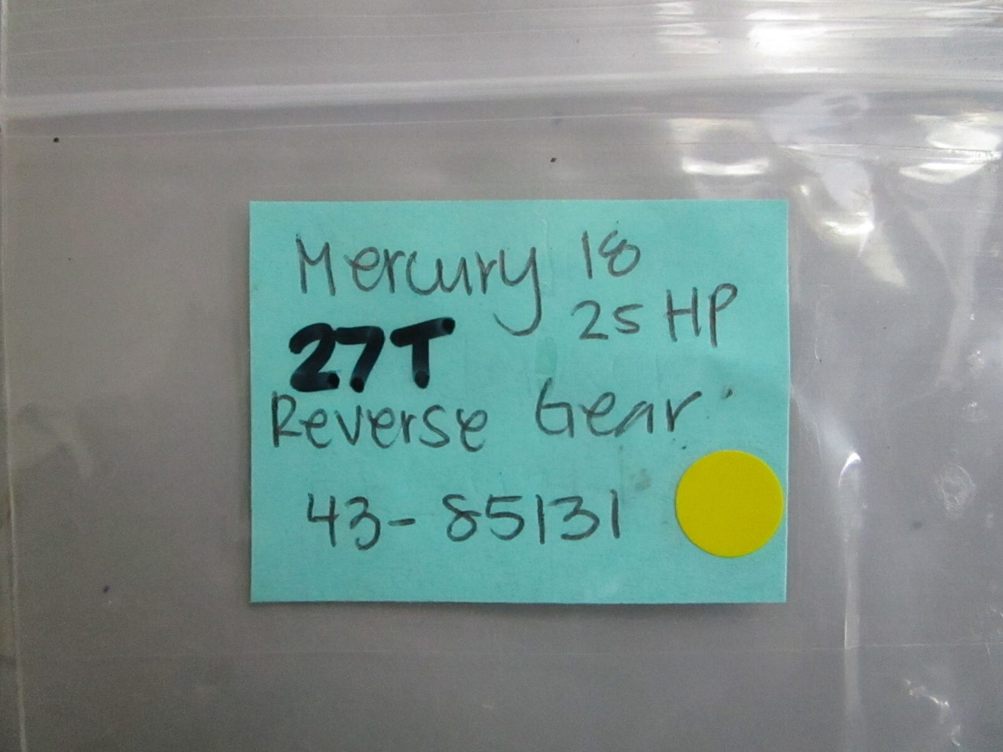 *NEW OEM* 0820 Mercury Quicksilver 27T Reverse Gear 43-85131