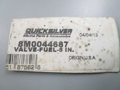 NEW OEM Mercury Quicksilver 8M0044687 5" Fuel Valve 0810