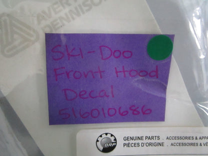 NEW OEM 516010686 Ski-Doo Front Hood Decal 0820
