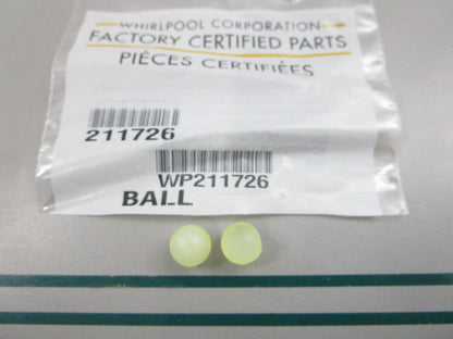 NEW OEM (LOT OF 2) WP211726 Whirlpool Ball 0810