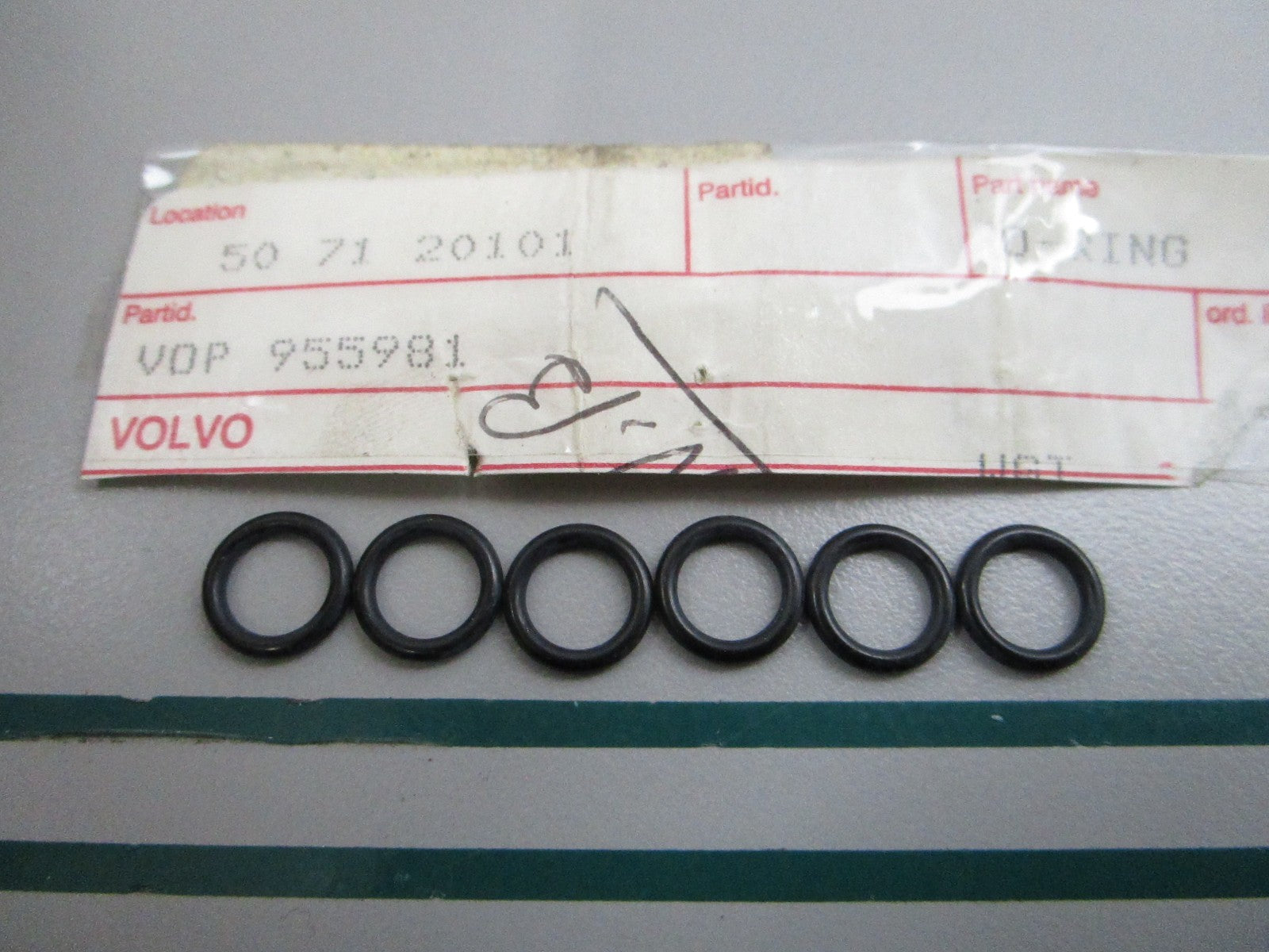 NEW OEM (LOT OF 6) 955981 Volvo Penta O-Ring 0810