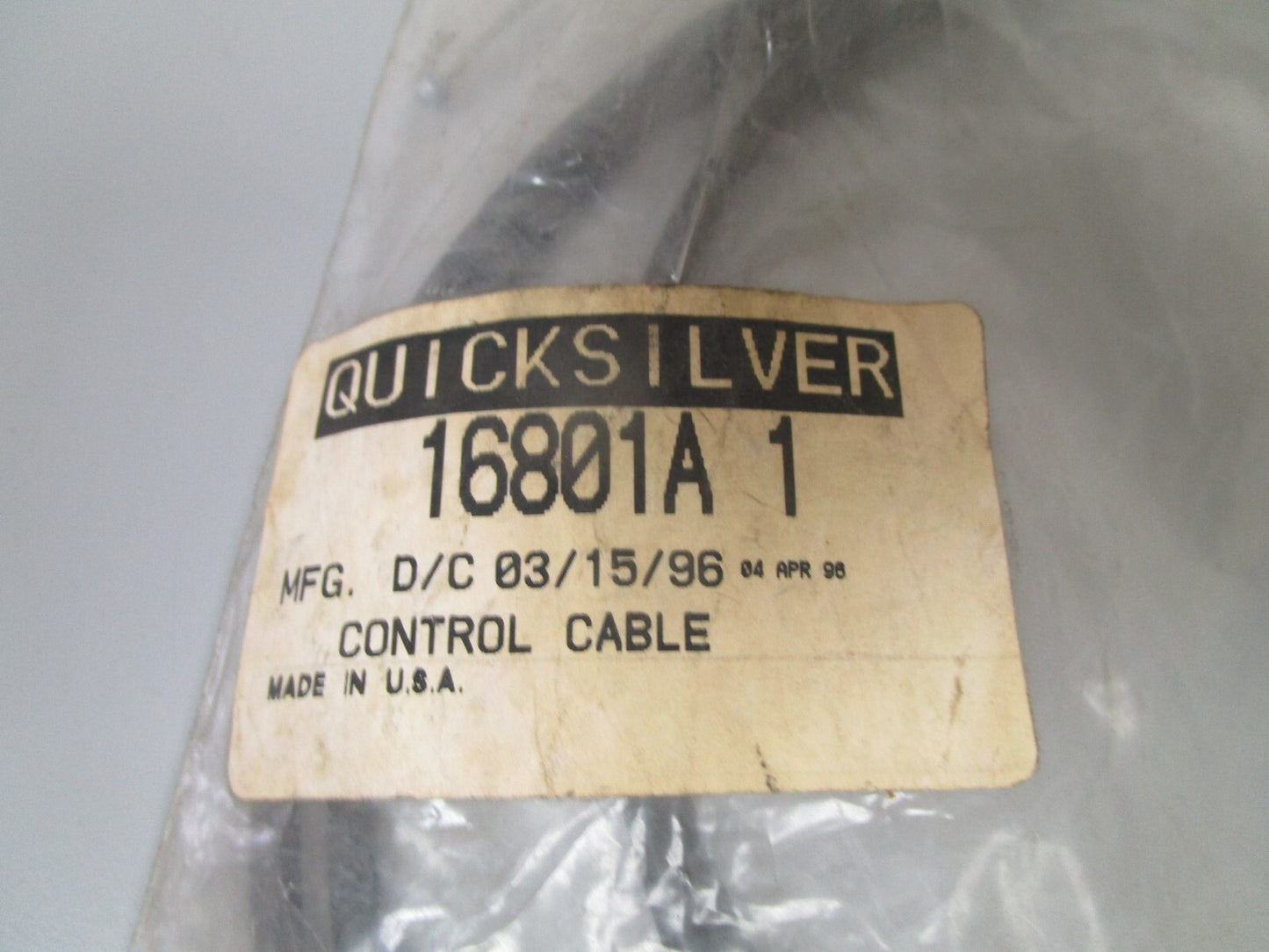 *NEW OEM* 0720 Mercury Quicksilver Control Cable 16801A1