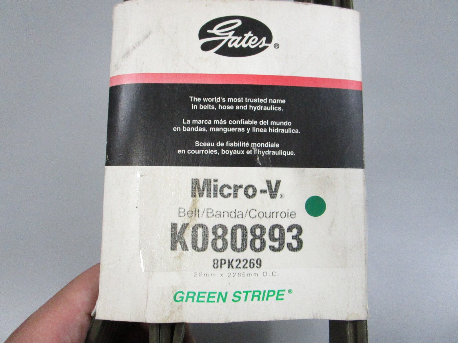 Gates NEW Micro-V Serpentine Belt K080893 8-Rib 89.875" 0810