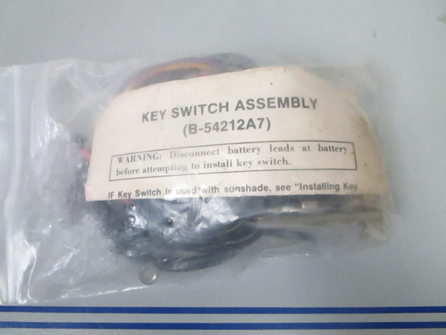 *NEW OEM* 0810 Mercury Quicksilver Key Switch Assembly 54212A7