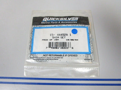 *NEW OEM* 0810 Mercury Quicksilver Shim Set 15-44492A 1