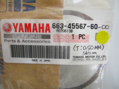 *NEW OEM* 0810 Yamaha (T:0.50MM) Shim 663-45567-60-00