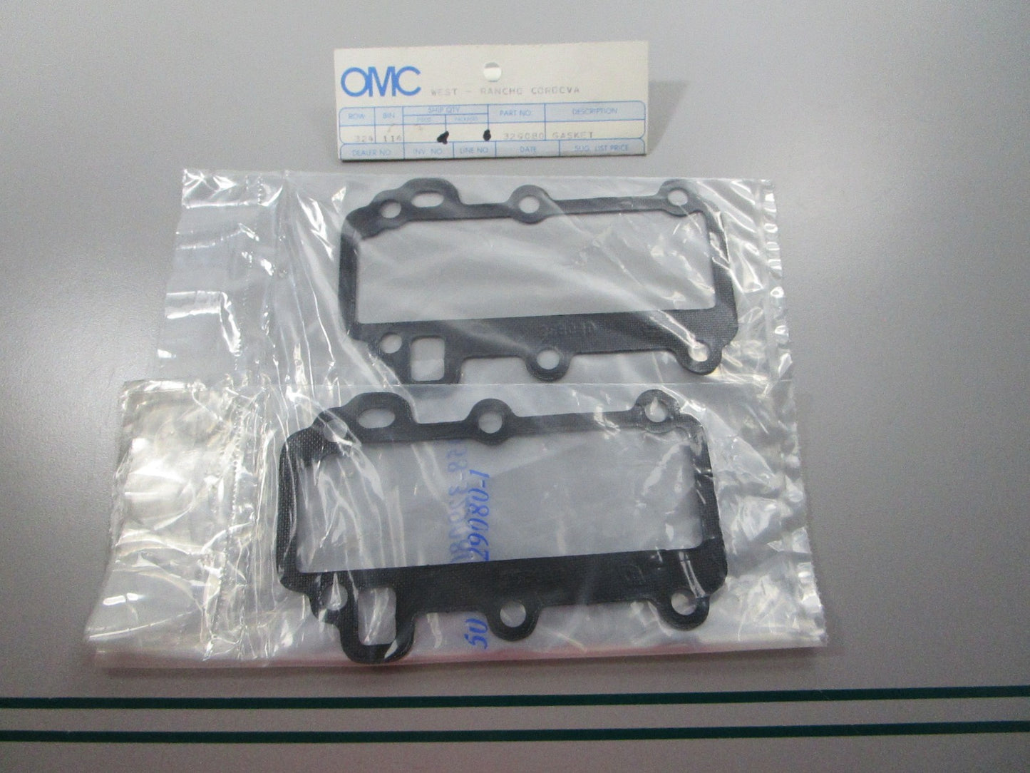 NEW OEM (LOT OF 2) 329080 0329080 OMC Johnson Evinrude Gasket 0810