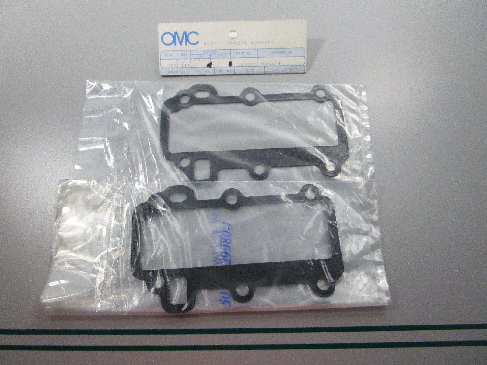 NEW OEM (LOT OF 2) 329080 0329080 OMC Johnson Evinrude Gasket 0810