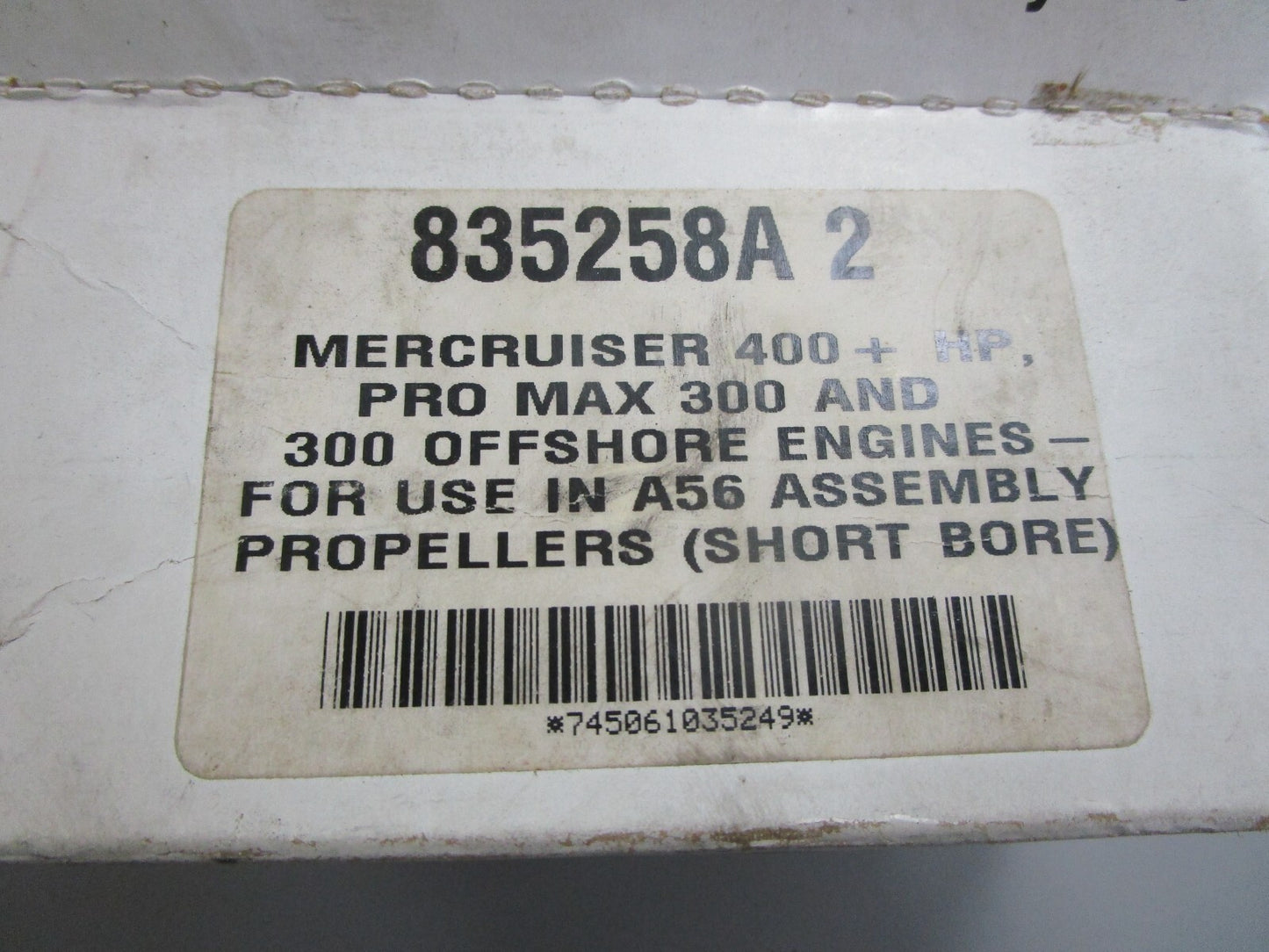 *NEW OEM* 0820 Mercury MerCruiser 300 400HP Flo-Torq II Kit 835258A2 835258Q2