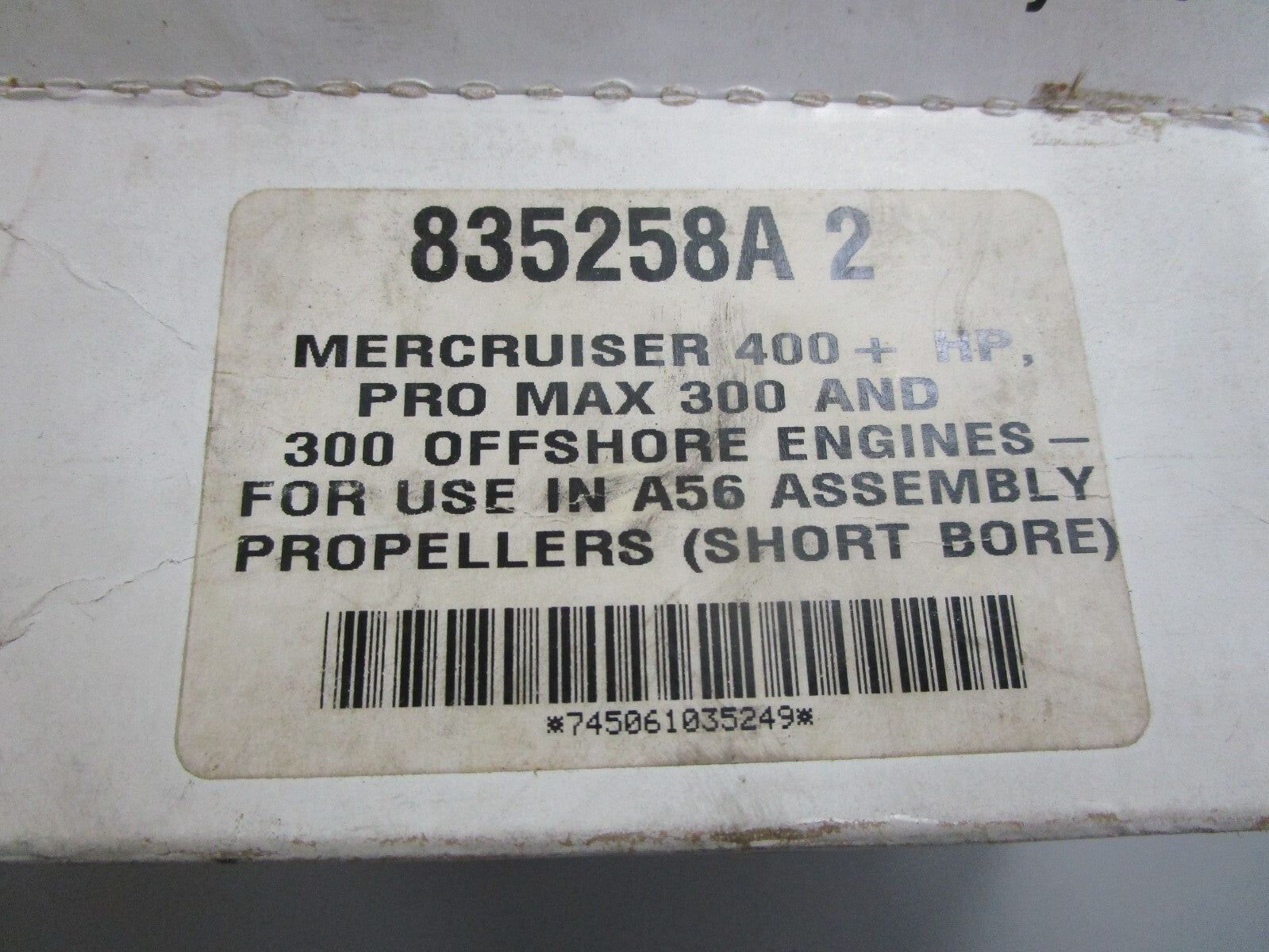 *NEW OEM* 0820 Mercury MerCruiser 300 400HP Flo-Torq II Kit 835258A2 835258Q2