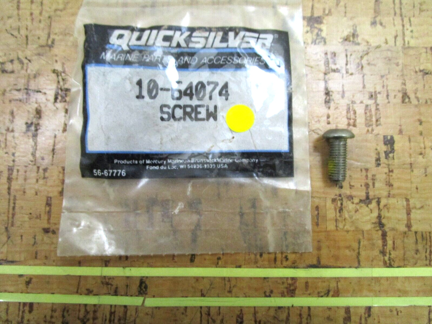 *NEW OEM* 0750 Mercury Quicksilver SCREW 10-64074