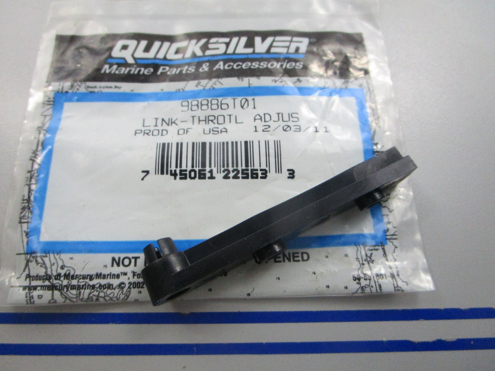 NEW OEM 98886T01 Mercury Quicksilver Throttle Adjust Link 0810