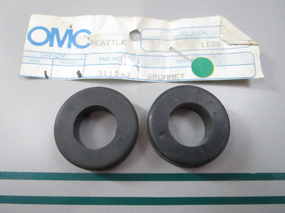 NEW OEM (LOT OF 2) 311543 0311543 OMC Johnson Evinrude Grommet 0810