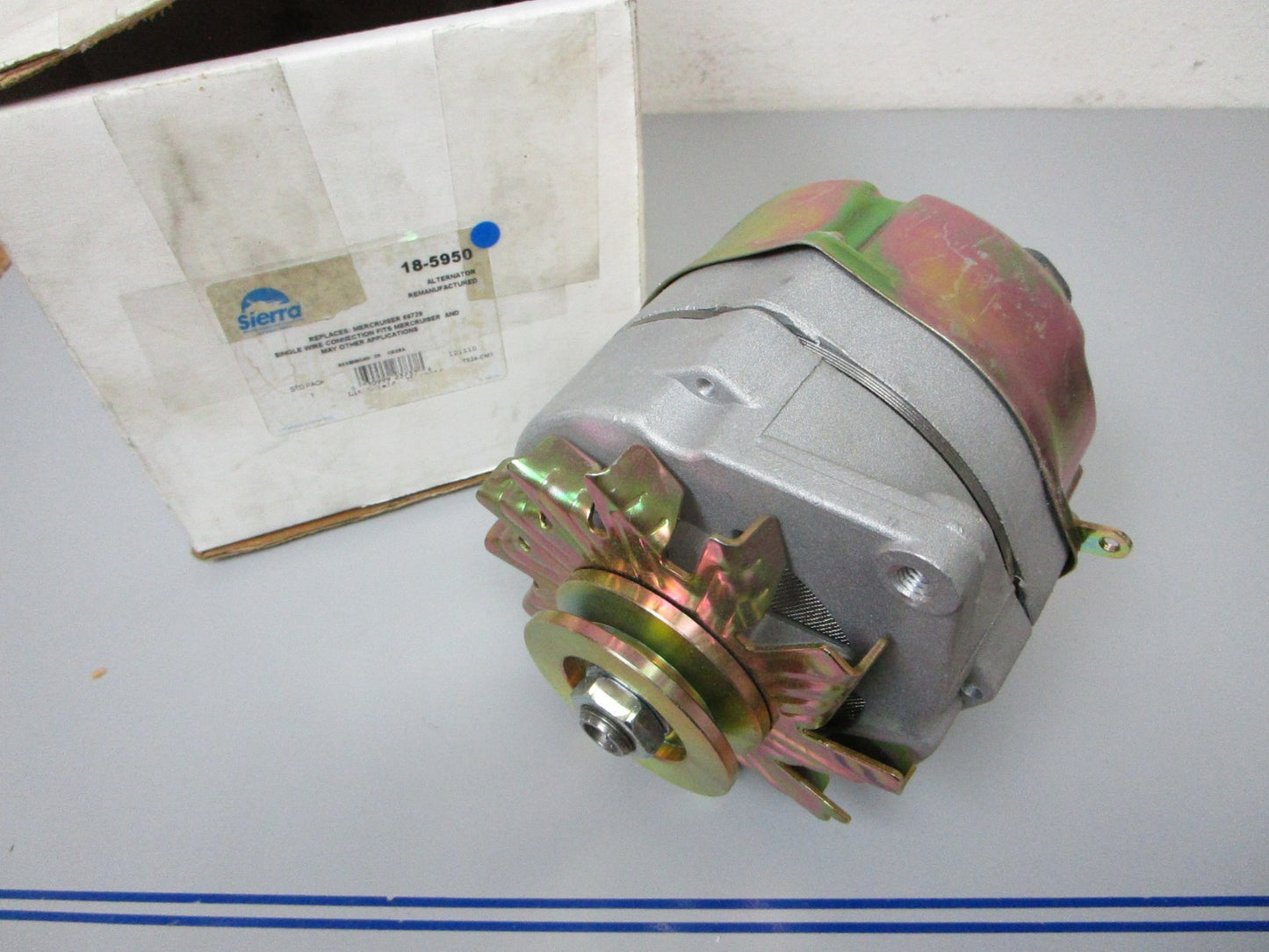 NEW 18-5950 Replaces: Mercruiser 69729 Sierra Remanufactured Alternator 0720