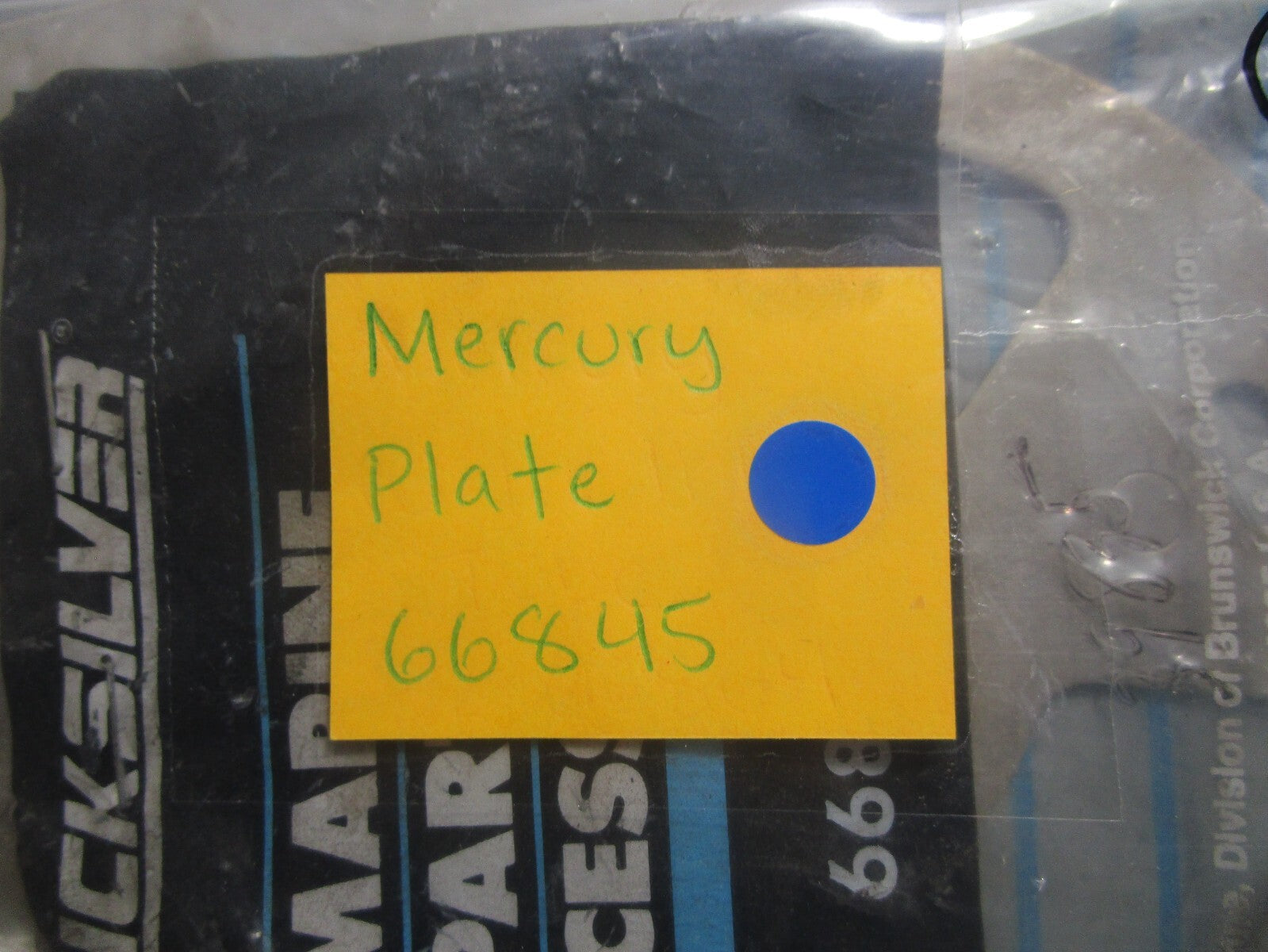 *NEW OEM* 0810 Mercury Quicksilver Plate 66845