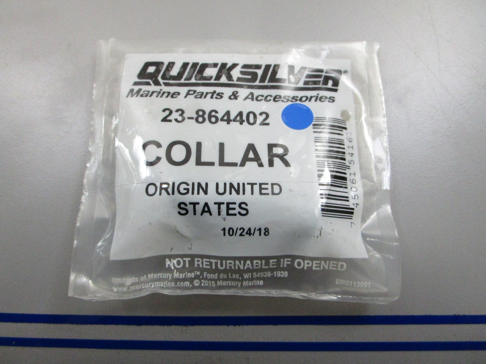 *NEW OEM* 0810 Mercury Quicksilver Collar 23-864402