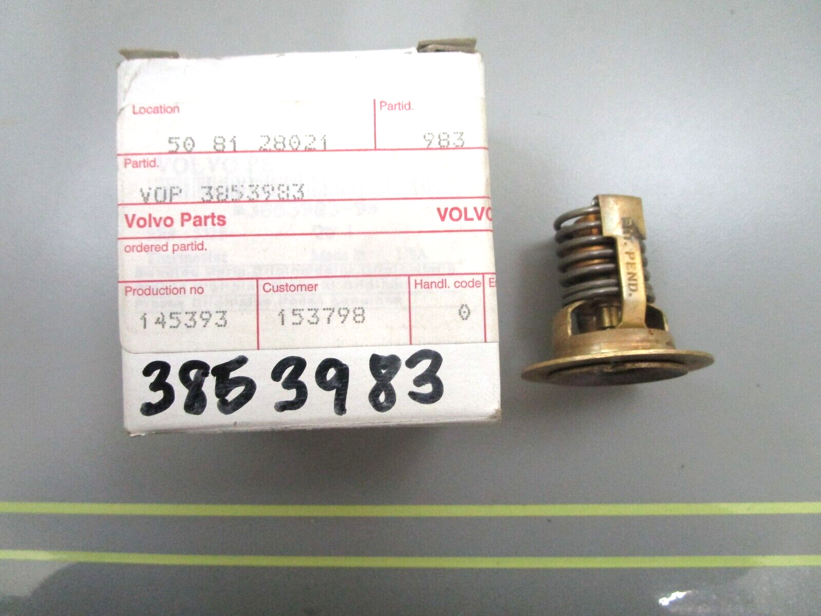 *NEW OEM* 0750 Volvo Penta THERMOSTAT 3853983