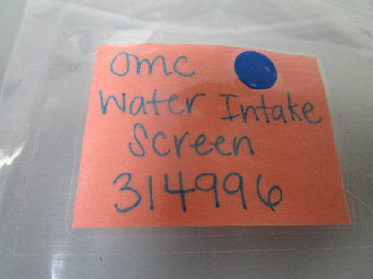 NEW OEM 314996 0314996 OMC Johnson Evinrude Water Intake Screen 0720