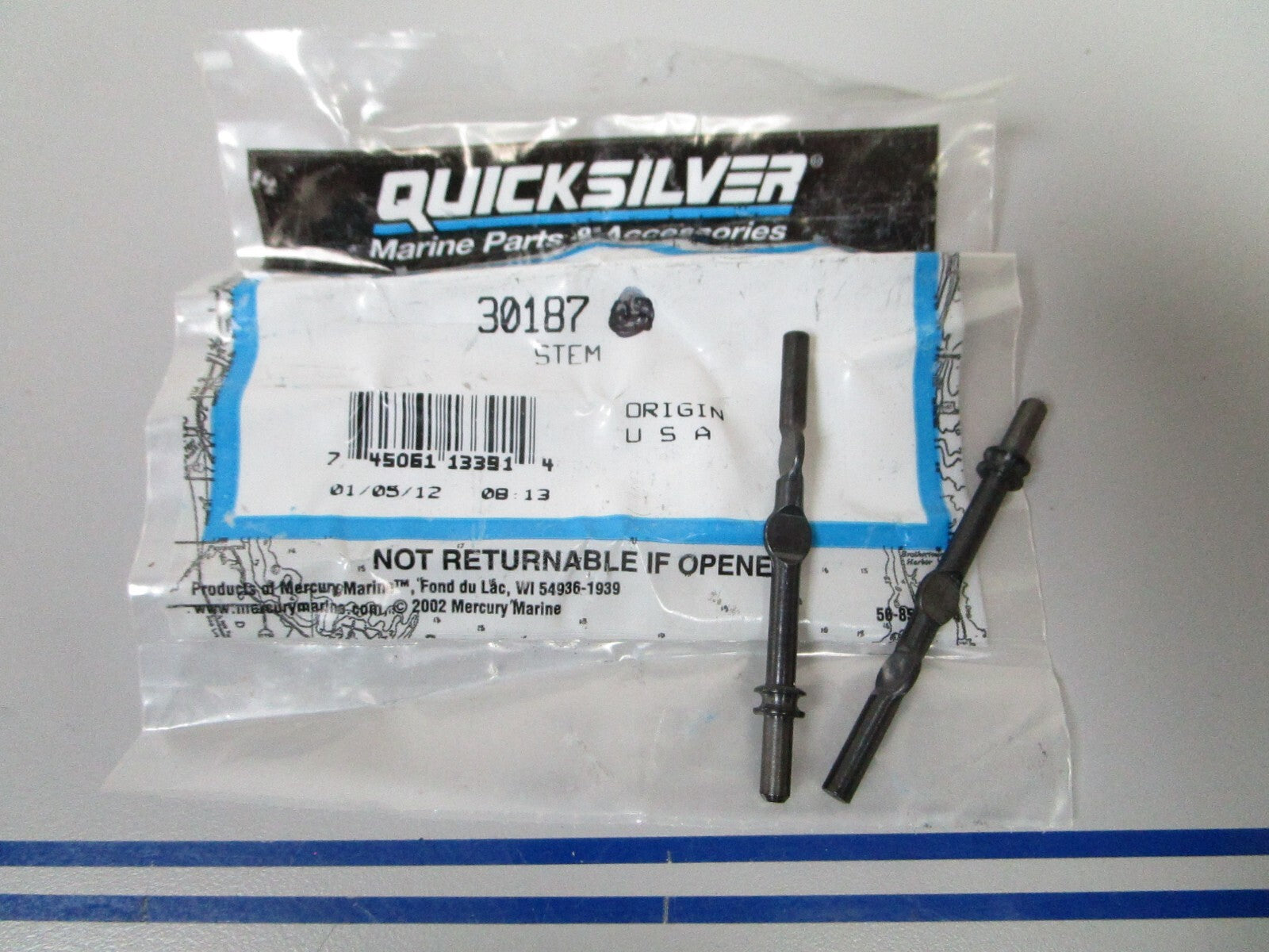 *NEW OEM* (LOT OF 2) 0810 Mercury Quicksilver Stem 30187