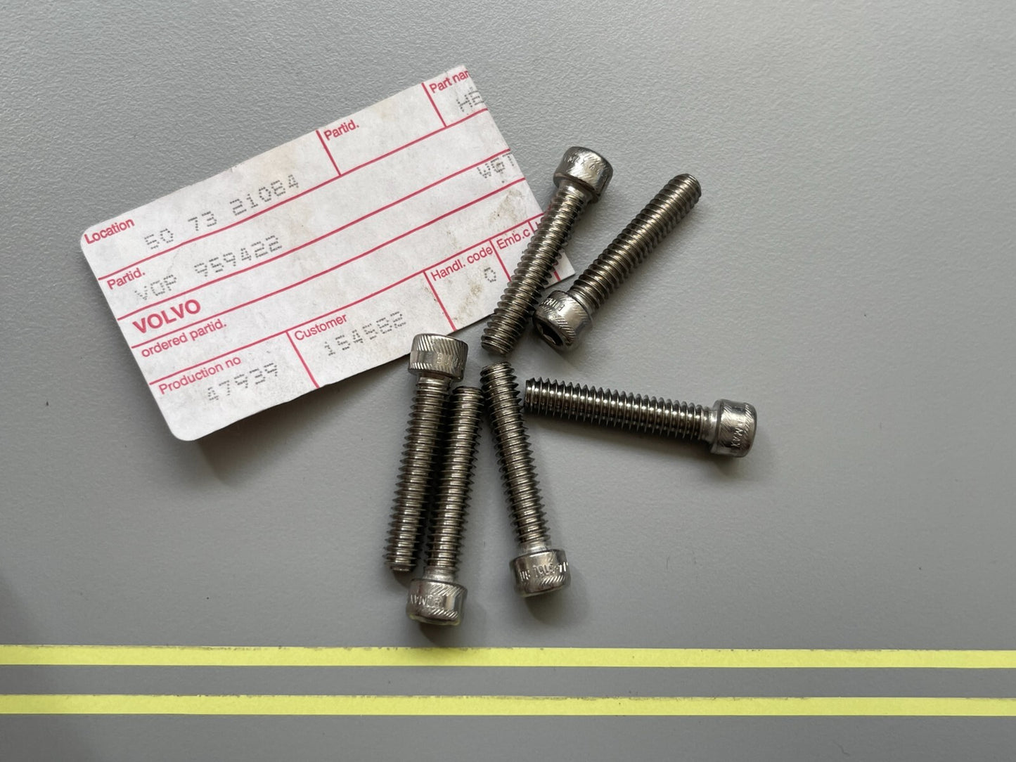 *NEW OEM* (LOT OF 6) 0810 Volvo Penta Screw 959422