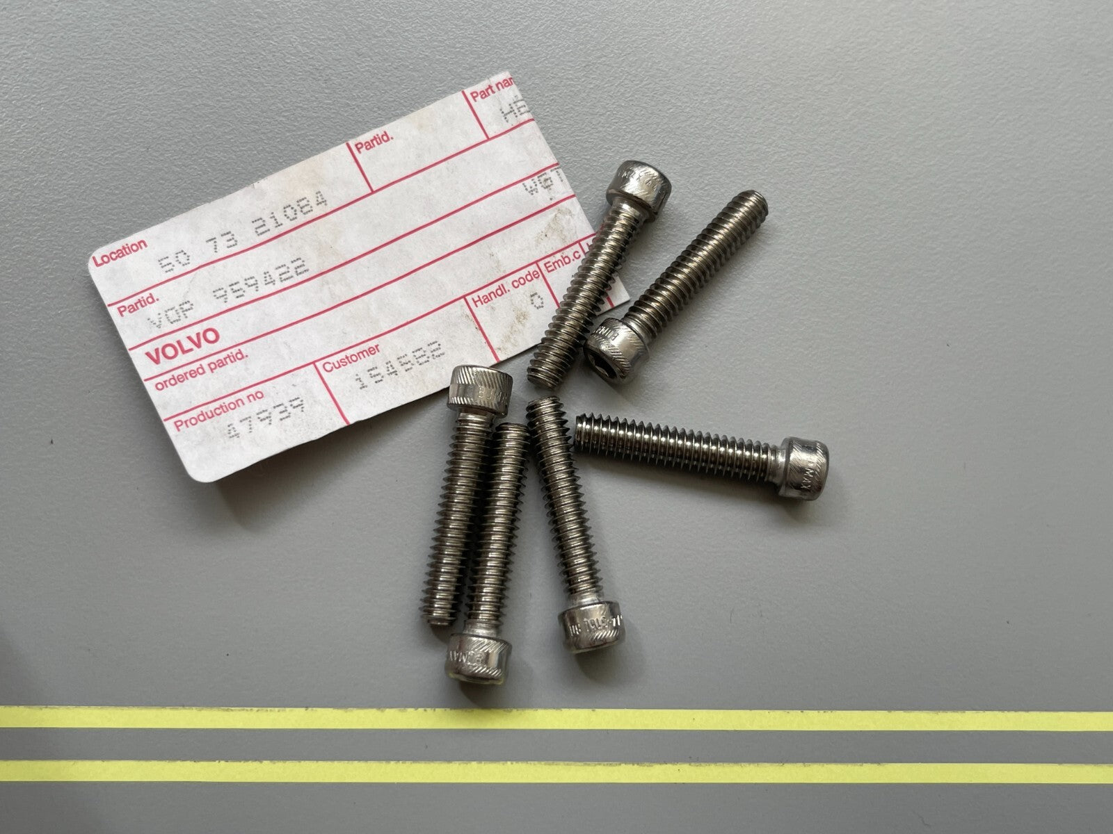 *NEW OEM* (LOT OF 6) 0810 Volvo Penta Screw 959422