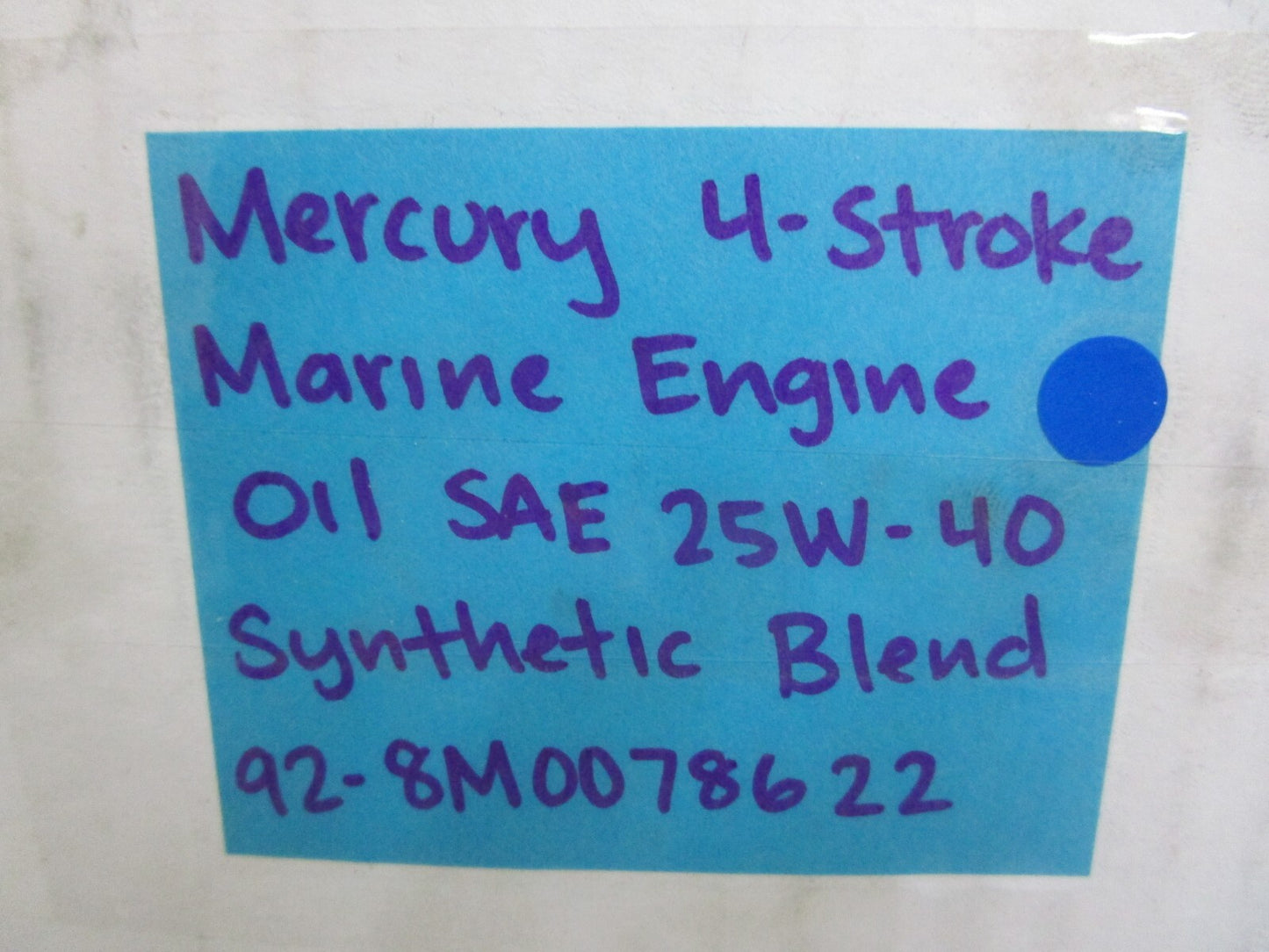 *NEW OEM* 0820 Mercury Quicksilver 4-Stroke Marine Engine Oil 92-8M0078622