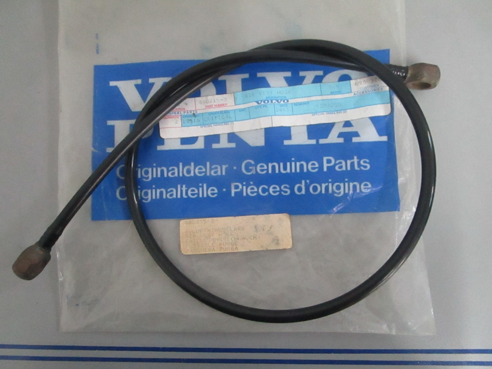 NEW OEM 860215 Volvo Penta Air Vent Hose 0820