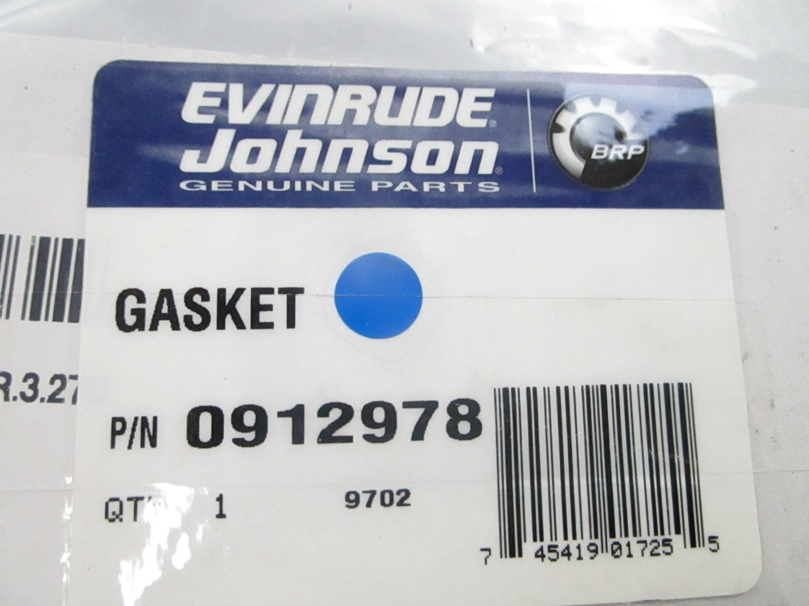*NEW OEM* 0810 OMC Johnson Evinrude Gasket 912978 0912978