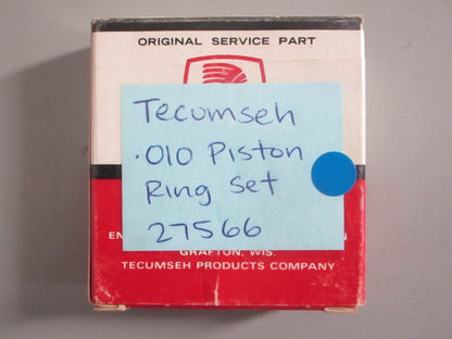 NEW OEM 27566 Tecumseh .010 Piston Ring Set 0820