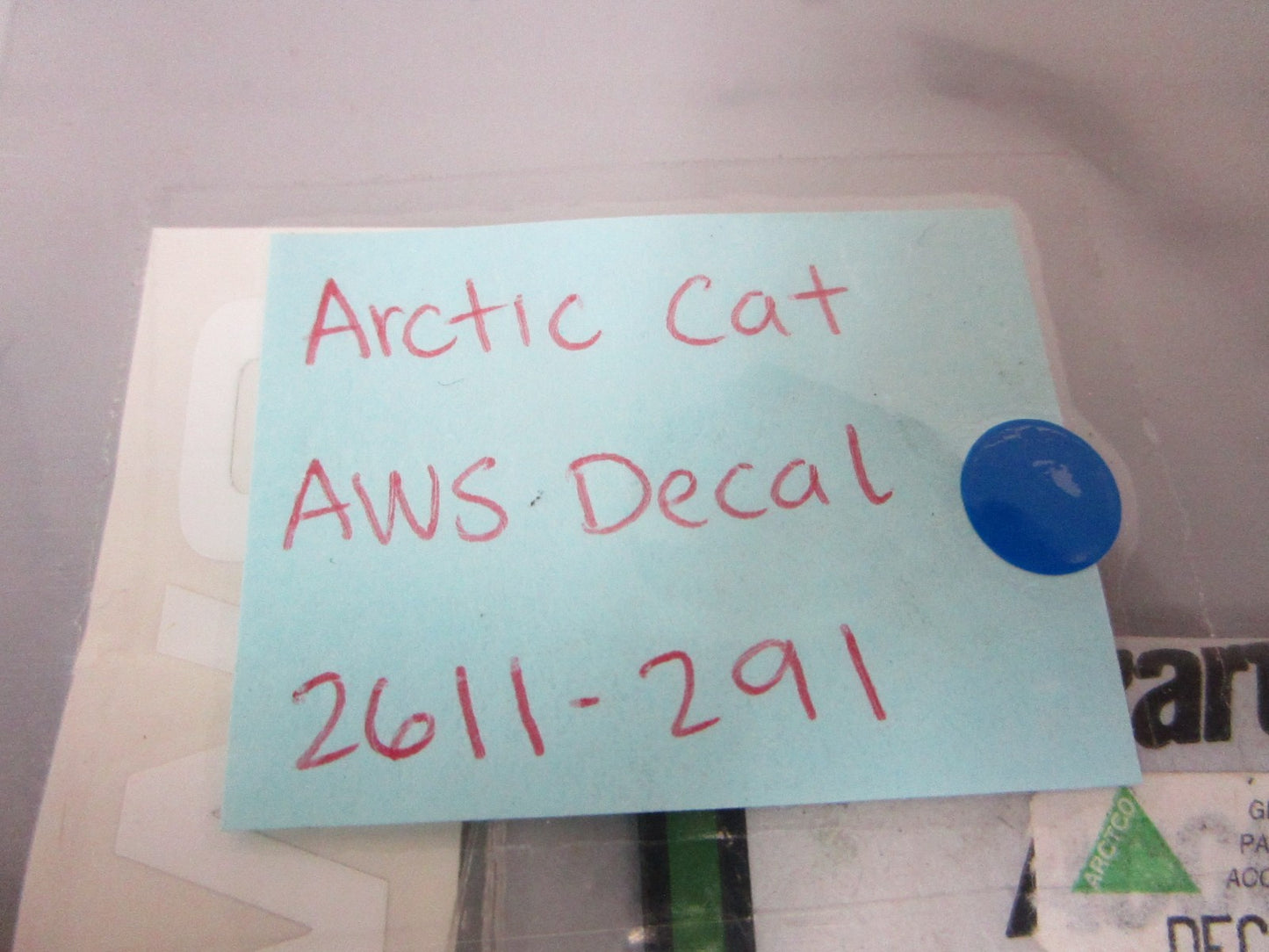 *NEW OEM* 0810 Arctic Cat AWS Decal 2611-291