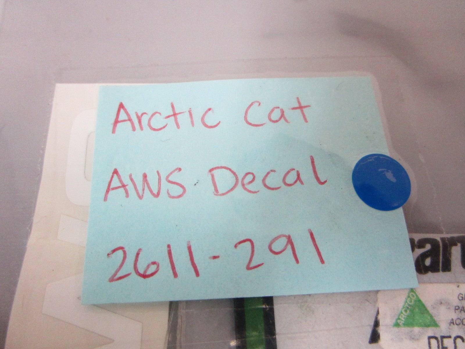 *NEW OEM* 0810 Arctic Cat AWS Decal 2611-291