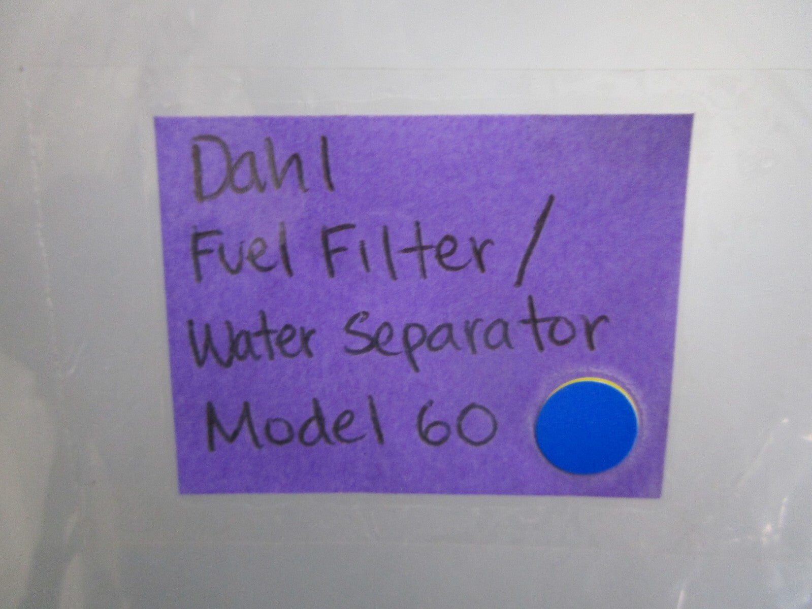 *NEW* 0820 Dahl Fuel Filter/Water Separator Model 60