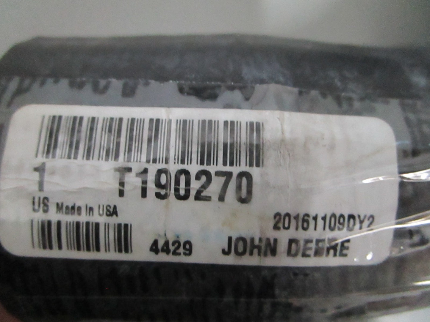 NEW OEM T190270 John Deere Lower Radiator Hose 0820