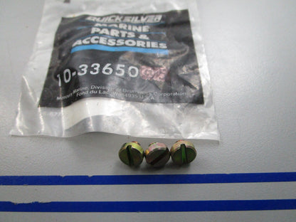 NEW OEM (LOT OF 3) Mercury Quicksilver 10-33650 Screw 0810