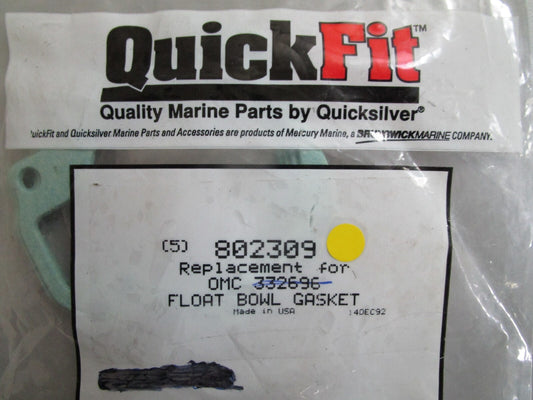 *NEW* (LOT OF 5) 0810 QuickFit Float Bowl Gasket 802309 Replaces: OMC 332696