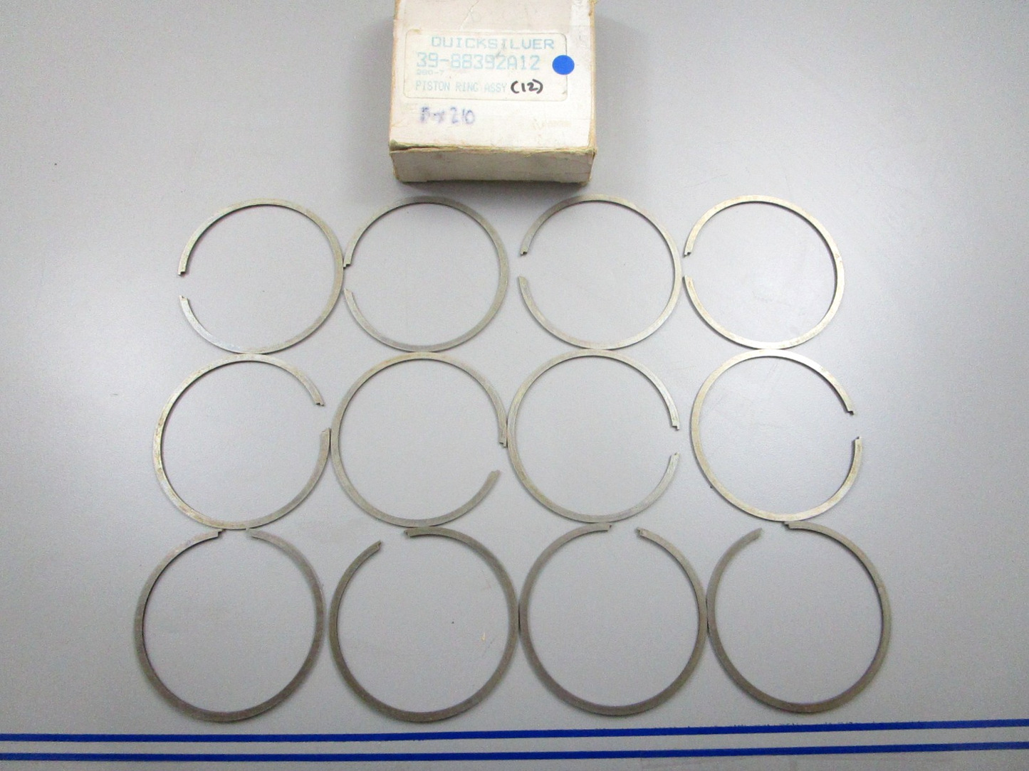 *NEW OEM* 0810 Mercury Quicksilver 12 Piston Ring Assembly 39-88392A12