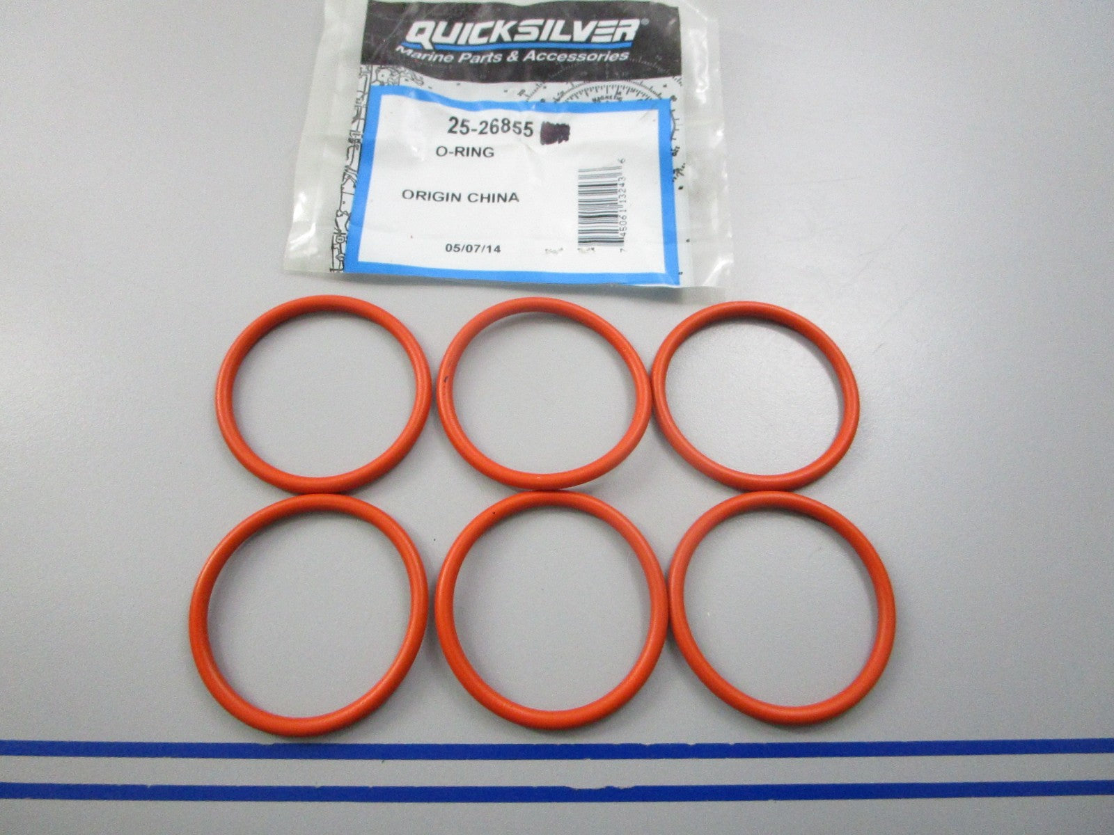 NEW OEM (LOT OF 6) 25-26855 Mercury Quicksilver O-Ring 0810
