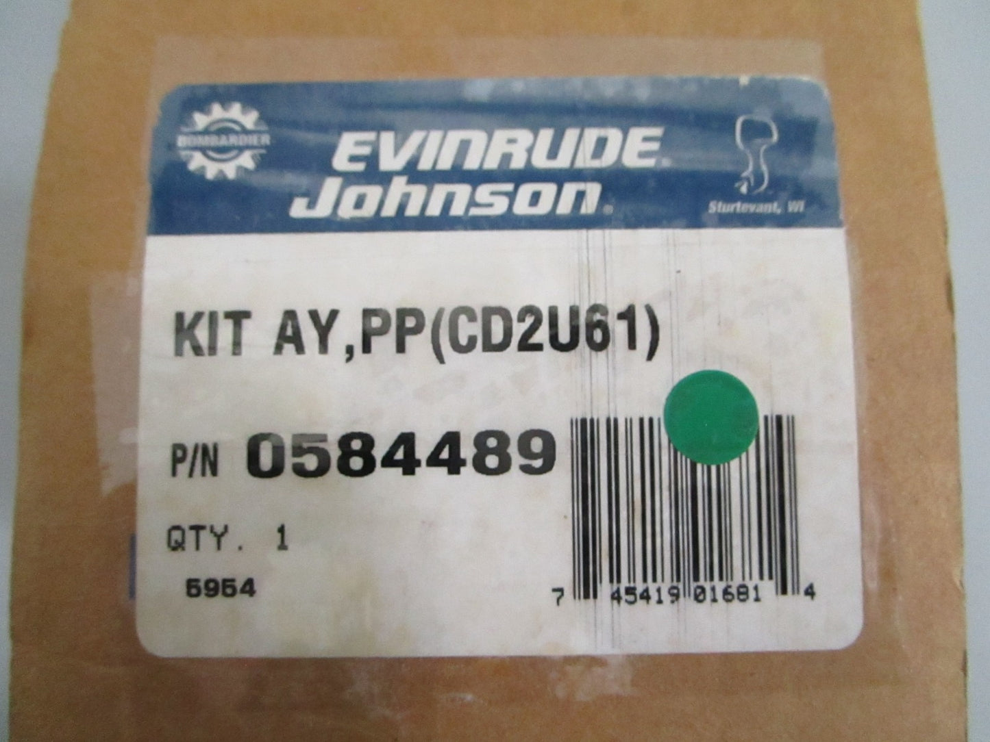 NEW OEM 584489 0584489 OMC Johnson Evinrude Power Pack (CD2U61) Kit Assy 0820