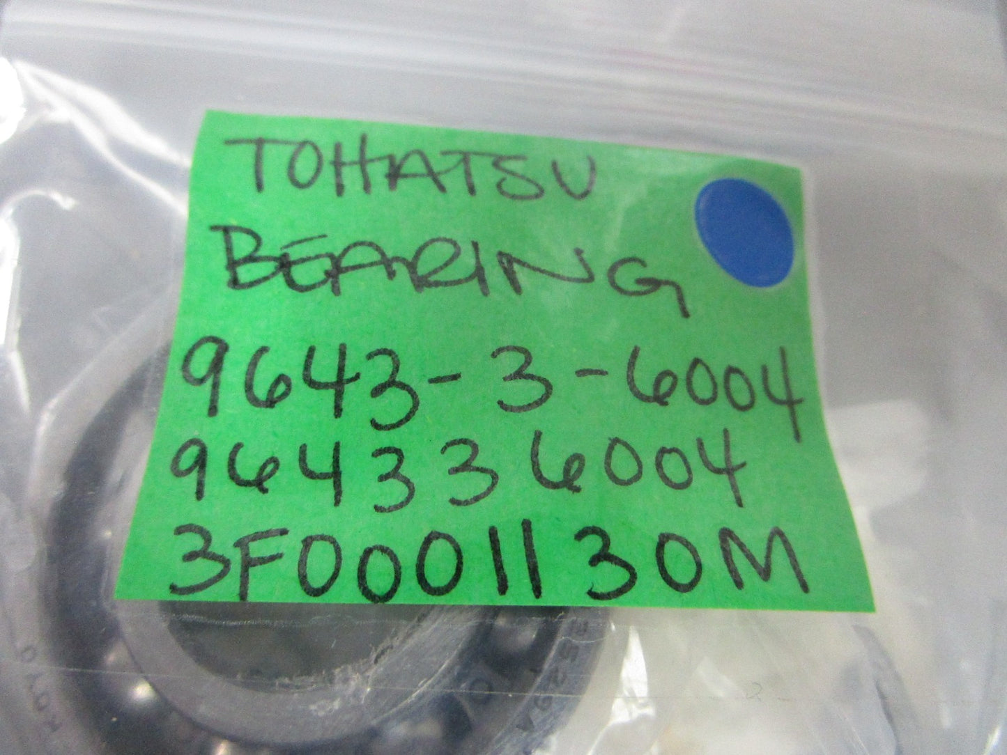 *NEW OEM* 0820 Tohatsu Bearing 9643-3-6004 964336004 3F0001130M