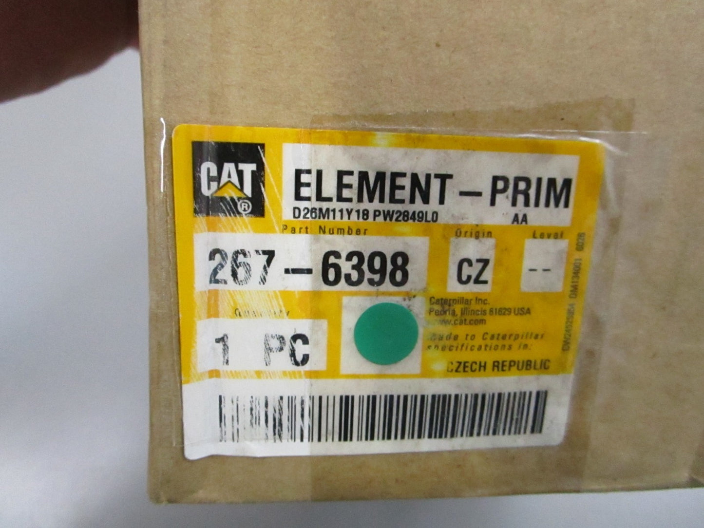 CAT Caterpillar NEW OEM Filter Element 267-6368 0810