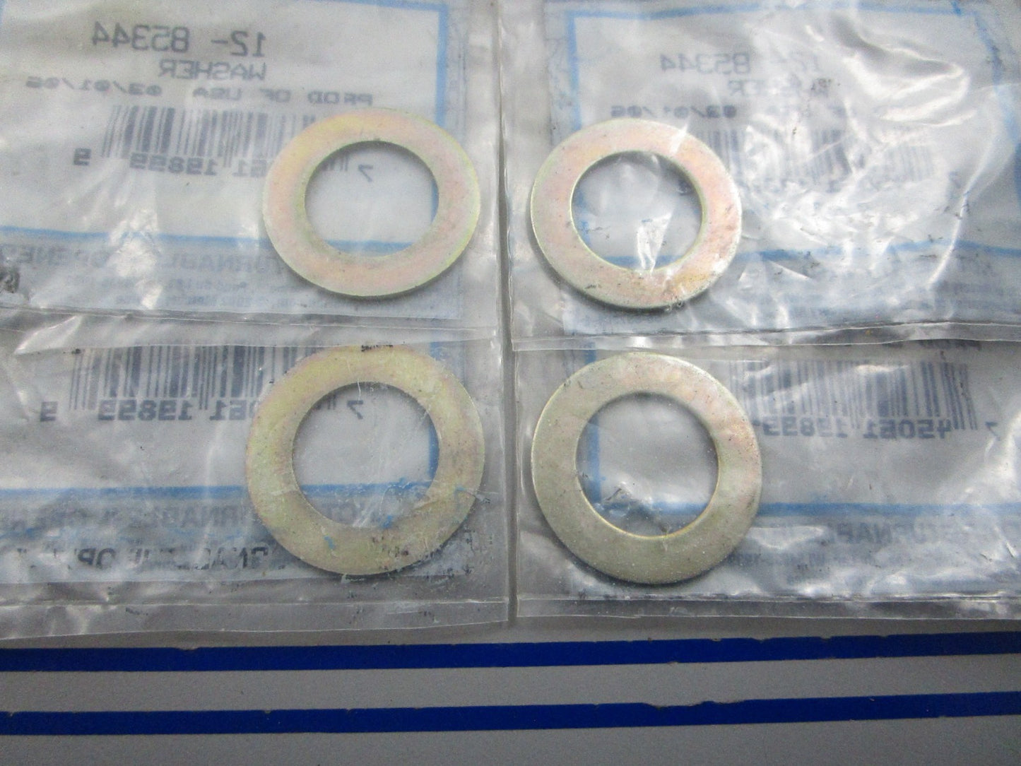 NEW OEM (LOT OF 4) 12-85344 Mercury Quicksilver Washer 0810