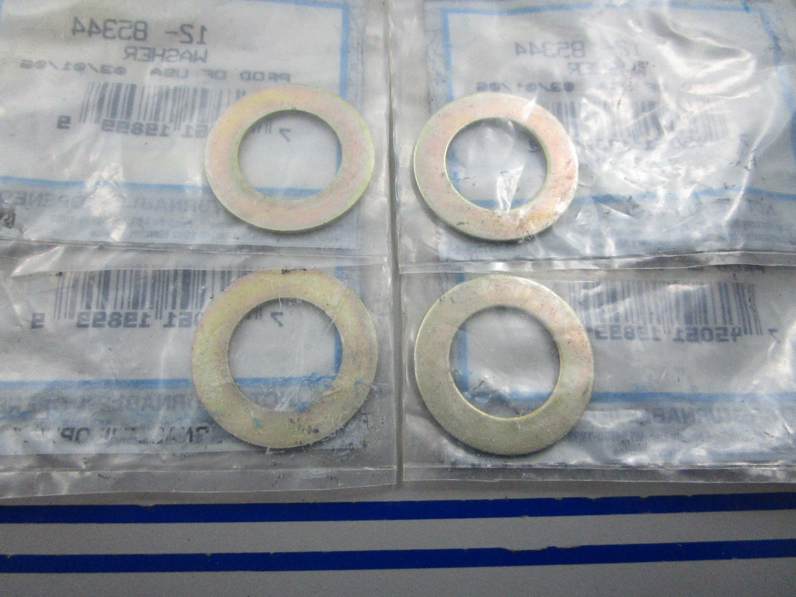 NEW OEM (LOT OF 4) 12-85344 Mercury Quicksilver Washer 0810