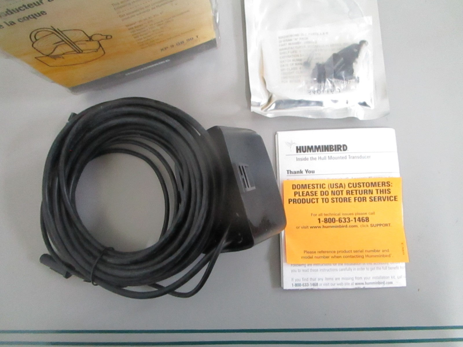 NEW OEM 710202-1 XP-9-QB-90-T Humminbird In-Hull Transducer 0820