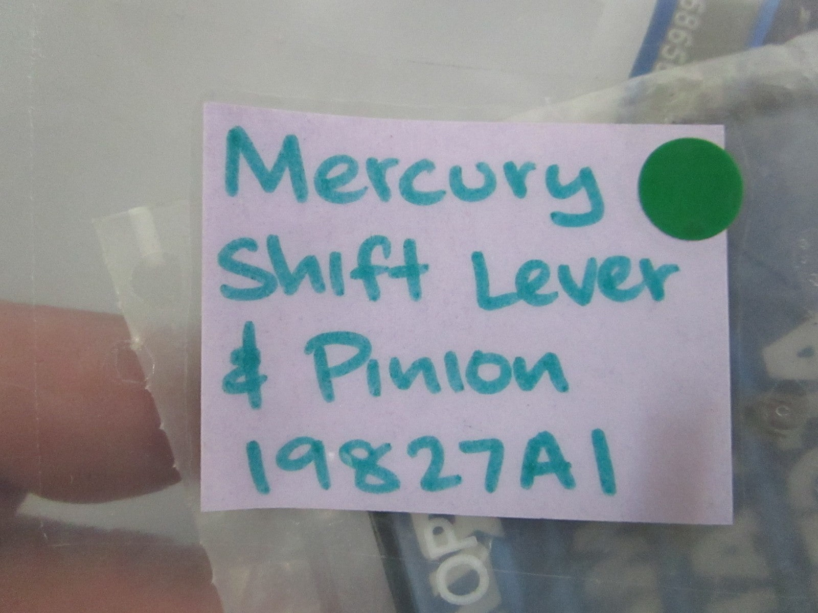 NEW OEM 19827A1 Mercury Quicksilver Shift Lever & Pinion 0810