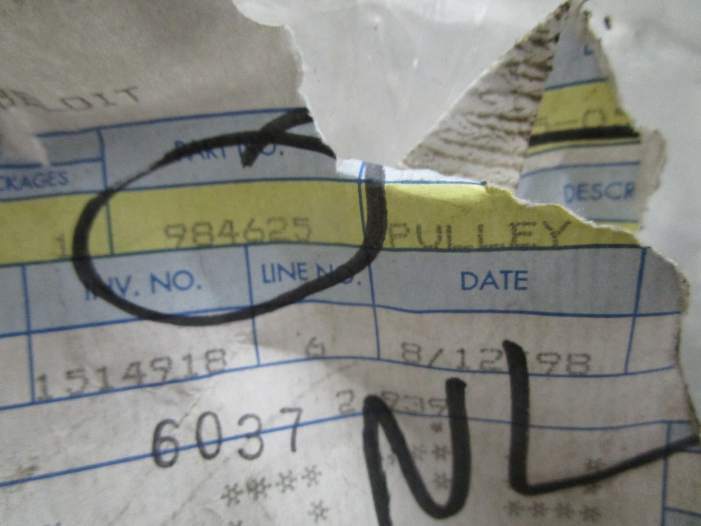 *NEW OEM* 0820 OMC Johnson Evinrude Pulley 984625 0984625