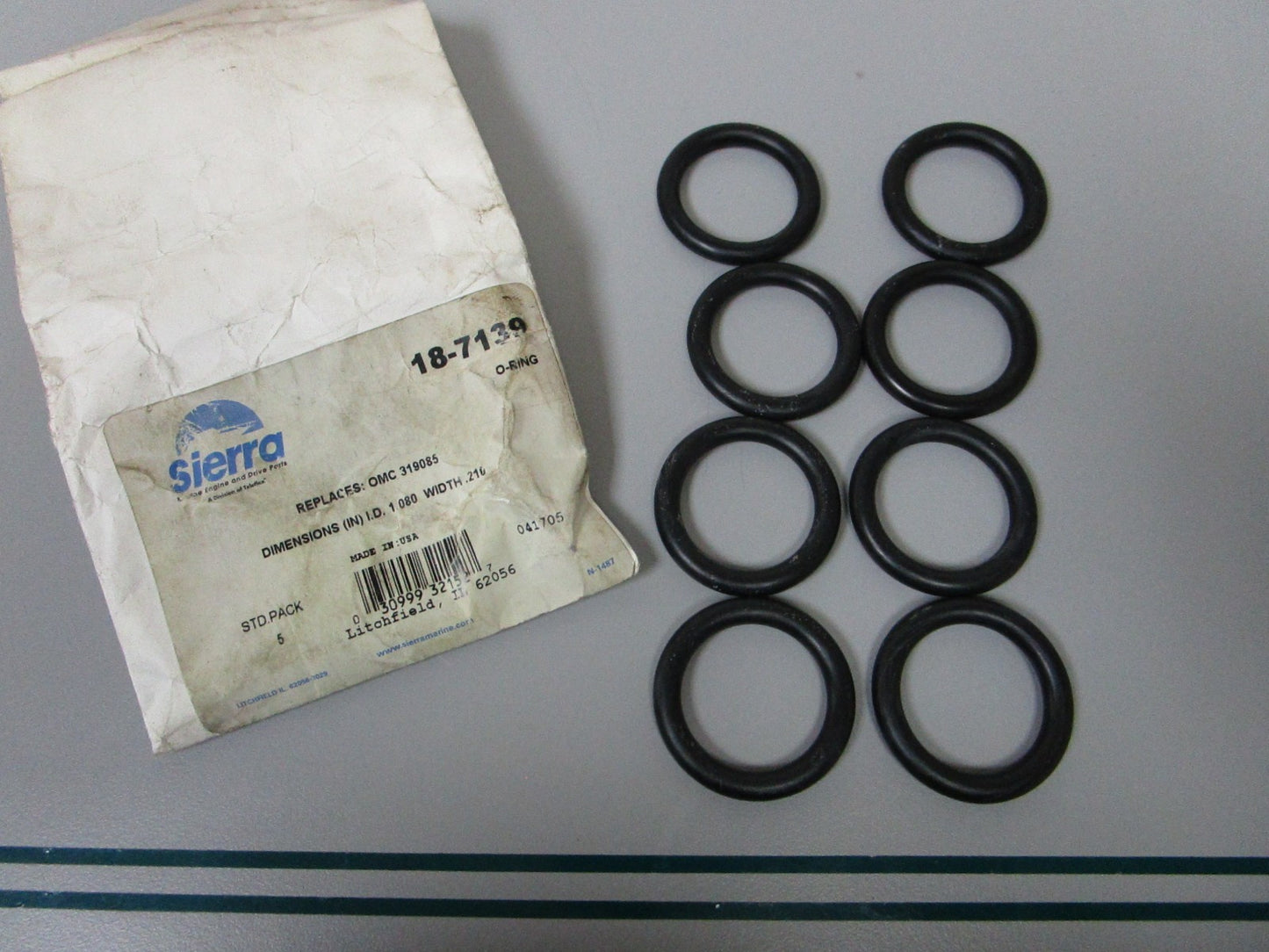NEW (LOT OF 8) 18-7139 Replaces: OMC 319085 Sierra O-Ring 0810