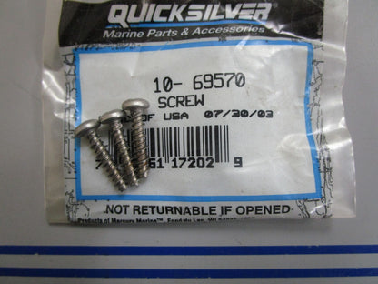 *NEW OEM* (LOT OF 3) 0770 Mercury Quicksilver Screw Set 10-69570