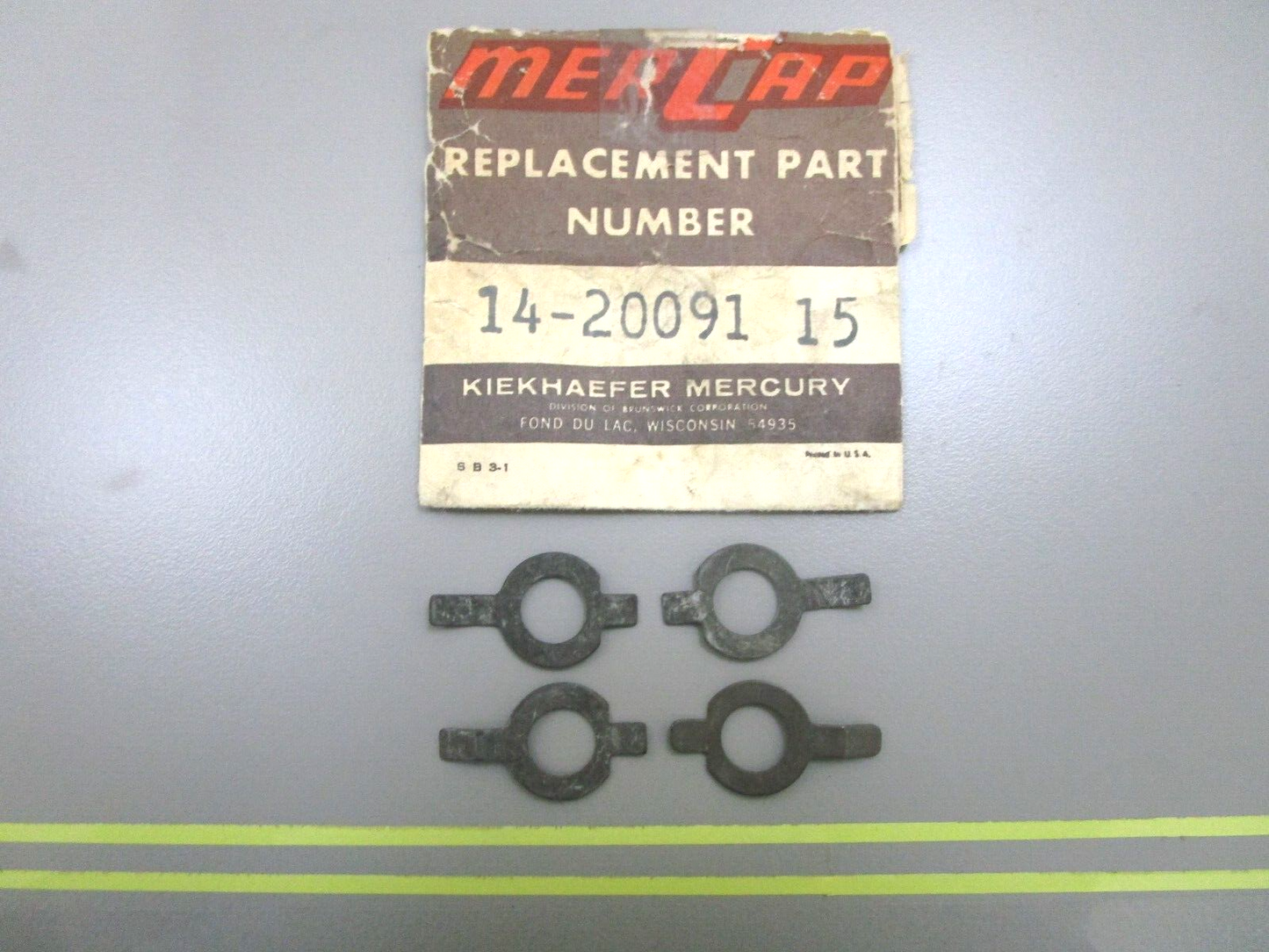 *NEW OEM* (LOT OF 4) Mercury Quicksilver TAB WASHER 14-20091