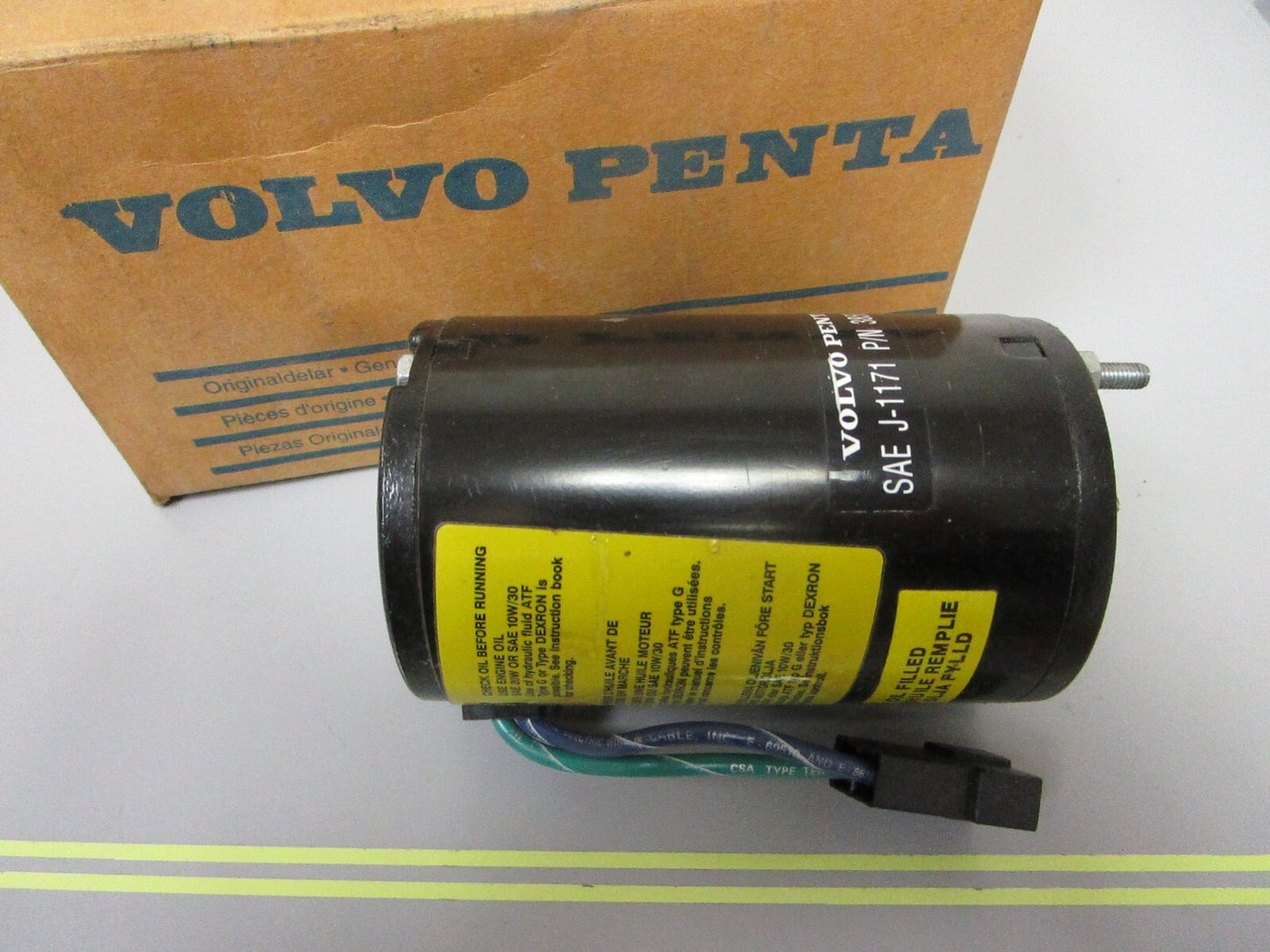 *NEW OEM* 0720 Volvo Penta Electric Trim Motor 3856596